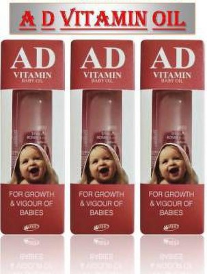 AD VITAMIN ORIGINAL BABY MASSAGE OIL PACK OF 3*170 ML(510 ml)