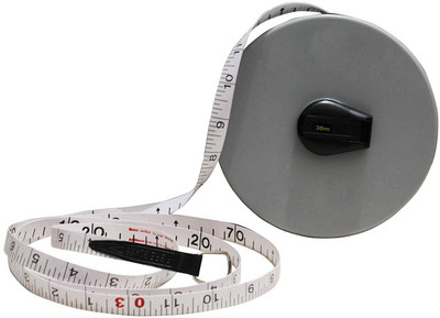 WEBBUY Gray Magic Fiber non- Conductive Measuring Tape Measurement Tape(30 m)