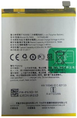 APTIVOS Mobile Battery For  Realme 3 Realme 3i RMX1825 RMX1821 (BLP 693) 4230 mAh