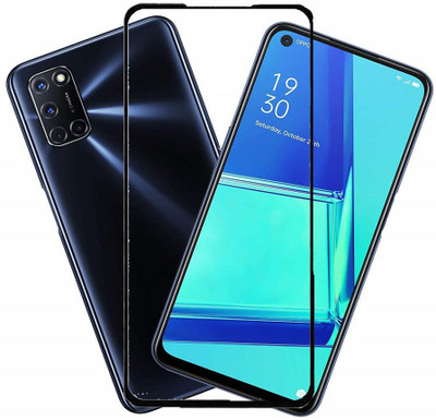 HOBBYTRONICS Edge To Edge Tempered Glass for OPPO A53(Pack of 1)