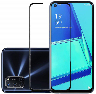 HOBBYTRONICS Edge To Edge Tempered Glass for OPPO A53(Pack of 1)