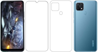 FashionCraft Front and Back Tempered Glass for Oppo A15, Oppo A15s(Pack of 2)