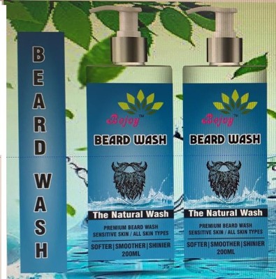 Bejoy Strength Beard Wash for Smoothing & Soft Hair Men 400ML (Pack of 2)(400 ml)