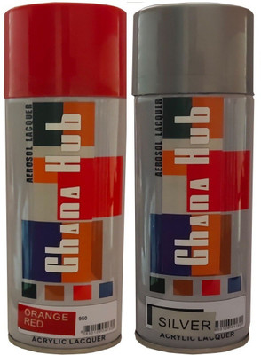 GHANA HUB PREMIUM CUBE DOUBLE Multicolor Spray Paint 900 ml(Pack of 2)