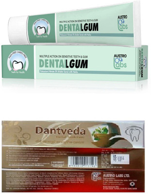 AUSTRO DENTAILGUM TOOTH PASTE PACK 2 +2 DANTVEDA TOOTH PASTE Toothpaste(75 g, Pack of 4)