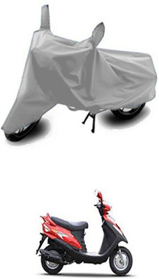 Vedika Collection Two Wheeler Cover for Mahindra(Silver)