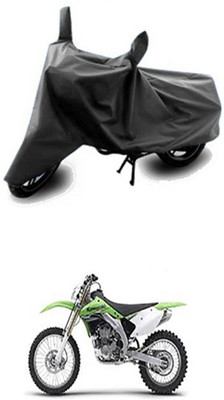 Vedika Collection Two Wheeler Cover for Kawasaki(Grey)