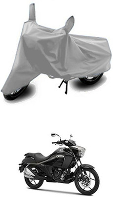 Vedika Collection Two Wheeler Cover for Suzuki(Silver)