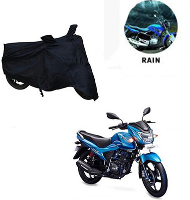 RPSENTTERPR Waterproof Two Wheeler Cover for TVS(Victor New, Black)