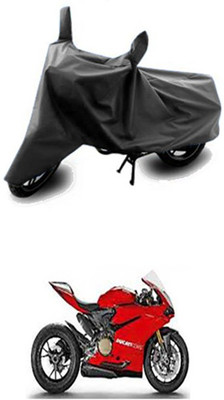 Vedika Collection Two Wheeler Cover for Ducati(Grey)