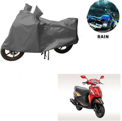 Mdstar Waterproof Two Wheeler Cover for Hero(Pleasure, Grey)