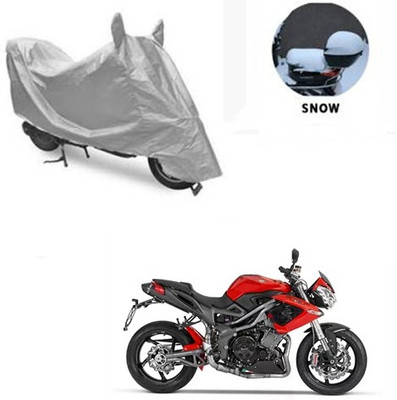 saanvi Waterproof Two Wheeler Cover for DSK Benelli(TNT R, Silver)