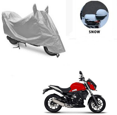 RPSENTTERPR Waterproof Two Wheeler Cover for Mahindra(Mojo, Silver)