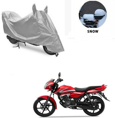 RPSENTTERPR Waterproof Two Wheeler Cover for TVS(Phoenix, Silver)