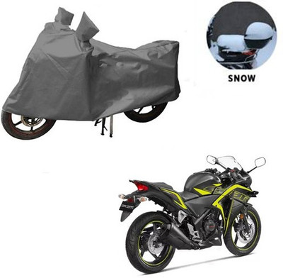 RPSENTTERPR Waterproof Two Wheeler Cover for Honda(CBR 250R, Grey)