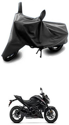 Vedika Collection Two Wheeler Cover for Suzuki(GSX, Grey)