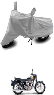 Utkarsh Two Wheeler Cover for Royal Enfield(Twin spark, Silver)