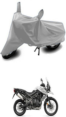 Wadhwa Creations Two Wheeler Cover for Triumph(Tiger 800 XCA, Silver)