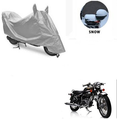 RPSENTTERPR Waterproof Two Wheeler Cover for Royal Enfield(Electra Delux, Silver)