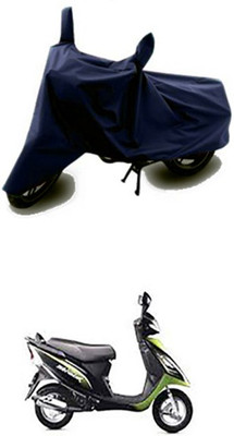 Vedika Collection Two Wheeler Cover for TVS(Scooty Streak, Blue)