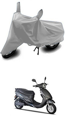 Vedika Collection Two Wheeler Cover for Avon(Silver)