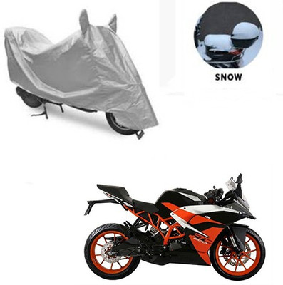 saanvi Waterproof Two Wheeler Cover for KTM(RC 200, Silver)