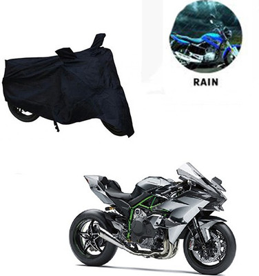 Mdstar Waterproof Two Wheeler Cover for Kawasaki(Ninja, Black)