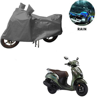 RPSENTTERPR Waterproof Two Wheeler Cover for Yamaha(Fascino, Grey)