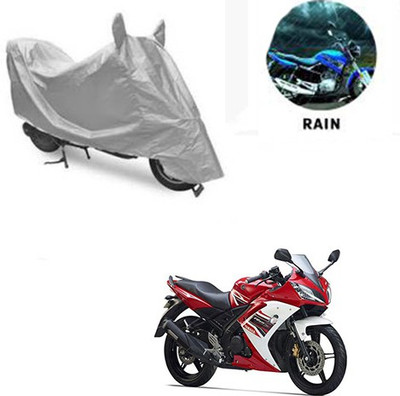 RPSENTTERPR Waterproof Two Wheeler Cover for Yamaha(R15 s, Silver)