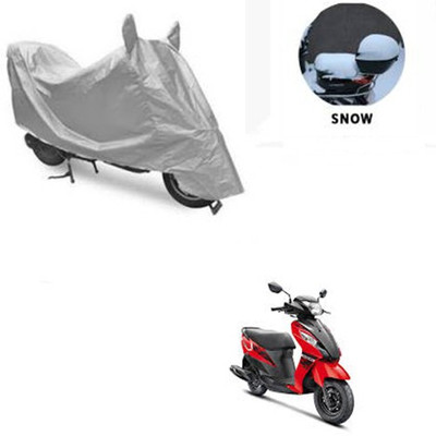 RPSENTTERPR Waterproof Two Wheeler Cover for Suzuki(Let's, Silver)