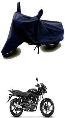 Vedika Collection Two Wheeler Cover for Bajaj(Pulsar 150, Blue)