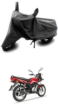 Vedika Collection Two Wheeler Cover for Bajaj(Platina, Grey)