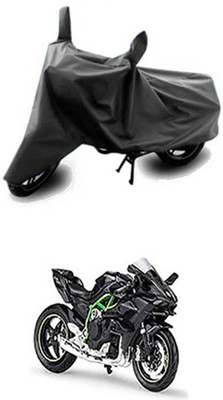 Wadhwa Creations Two Wheeler Cover for Kawasaki(Ninja, Grey)