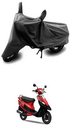 Vedika Collection Two Wheeler Cover for TVS(Grey)
