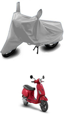 Vedika Collection Two Wheeler Cover for Vespa(Silver)