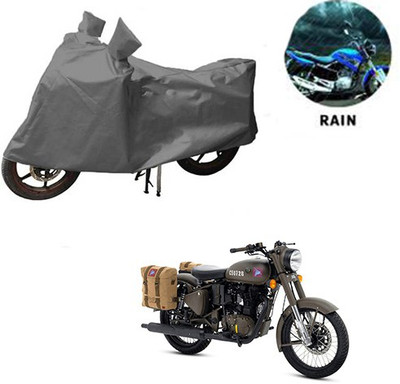 RPSENTTERPR Waterproof Two Wheeler Cover for Royal Enfield(Classic 500, Grey)