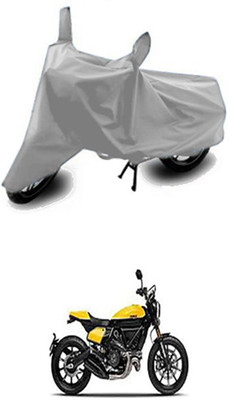 unik auto Two Wheeler Cover for Ducati(Scrambler, Silver)
