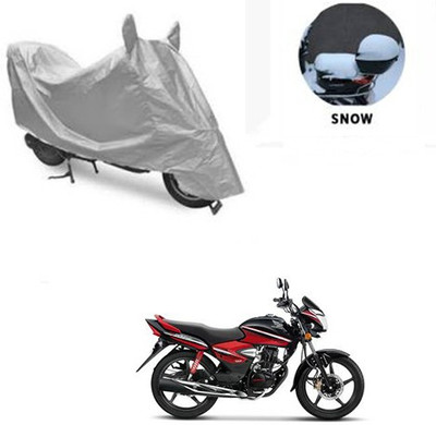 saanvi Waterproof Two Wheeler Cover for Honda(CB Shine, Silver)