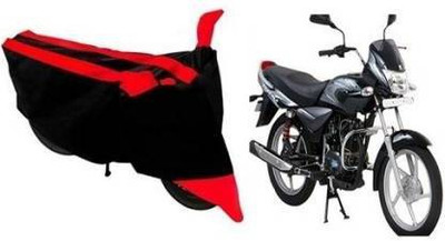 MSK Two Wheeler Cover for Bajaj(Platina 110 H-Gear, Red, Black)