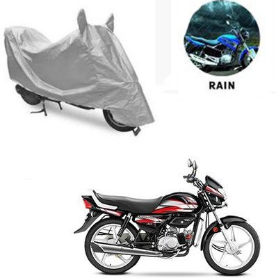 RPSENTTERPR Waterproof Two Wheeler Cover for Hero(CD deluxe, Silver)
