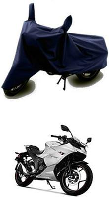 Wadhwa Creations Two Wheeler Cover for Suzuki(Gixxer SF, Blue)