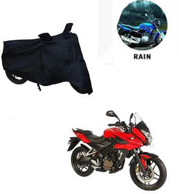 saanvi Waterproof Two Wheeler Cover for Bajaj(Pulsar AS 150, Black)