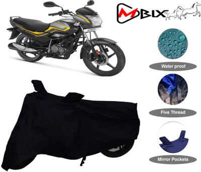 MBIX Waterproof Two Wheeler Cover for Hero(Splendor Pro, Black)