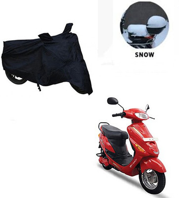 saanvi Waterproof Two Wheeler Cover for Hero(E Sprint, Black)