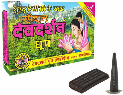 DEVDARSHAN Special Dhoop Large, 50g in Each Unit (Pack of 6 Units) Dhoop(Pack of 6)