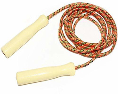 DreamPalace India Skipping Rope for Men, Women & Children - Jump Rope for Exercise Freestyle Skipping Rope(Orange, Length: 243 cm)