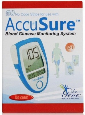 AccuSure 50 Strips 50 Glucometer Strips