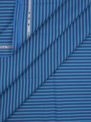 Raymond Pure Cotton Striped Shirt FabricUnstitched