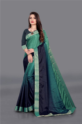 Dhami Self Design Bollywood Art Silk Saree(Green)