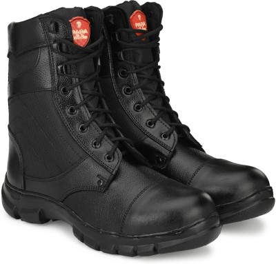 Para worrier Boots For Men(Black , 7)